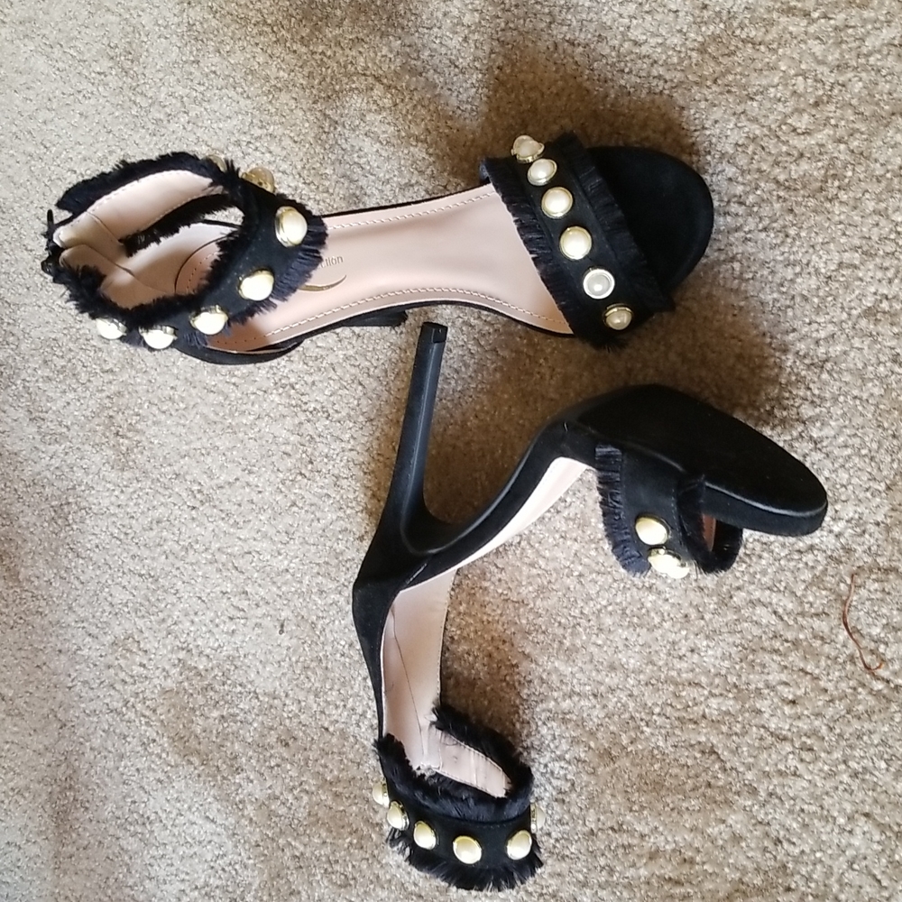Elegant Collection black  Hi stiletto  heels